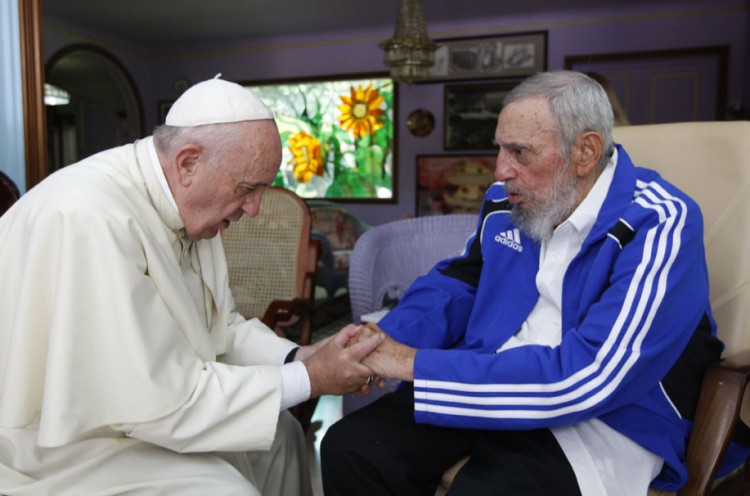 Papa Francisco encontra Fidel Castro durante visita a Cuba.  (Alex Castro - 20.set.2015/AP)